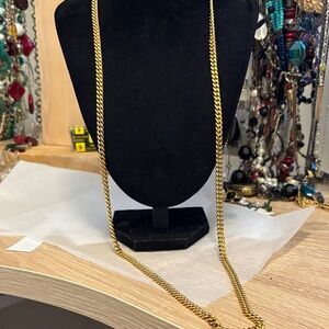 Vintage Monet Cuban chain gold tone